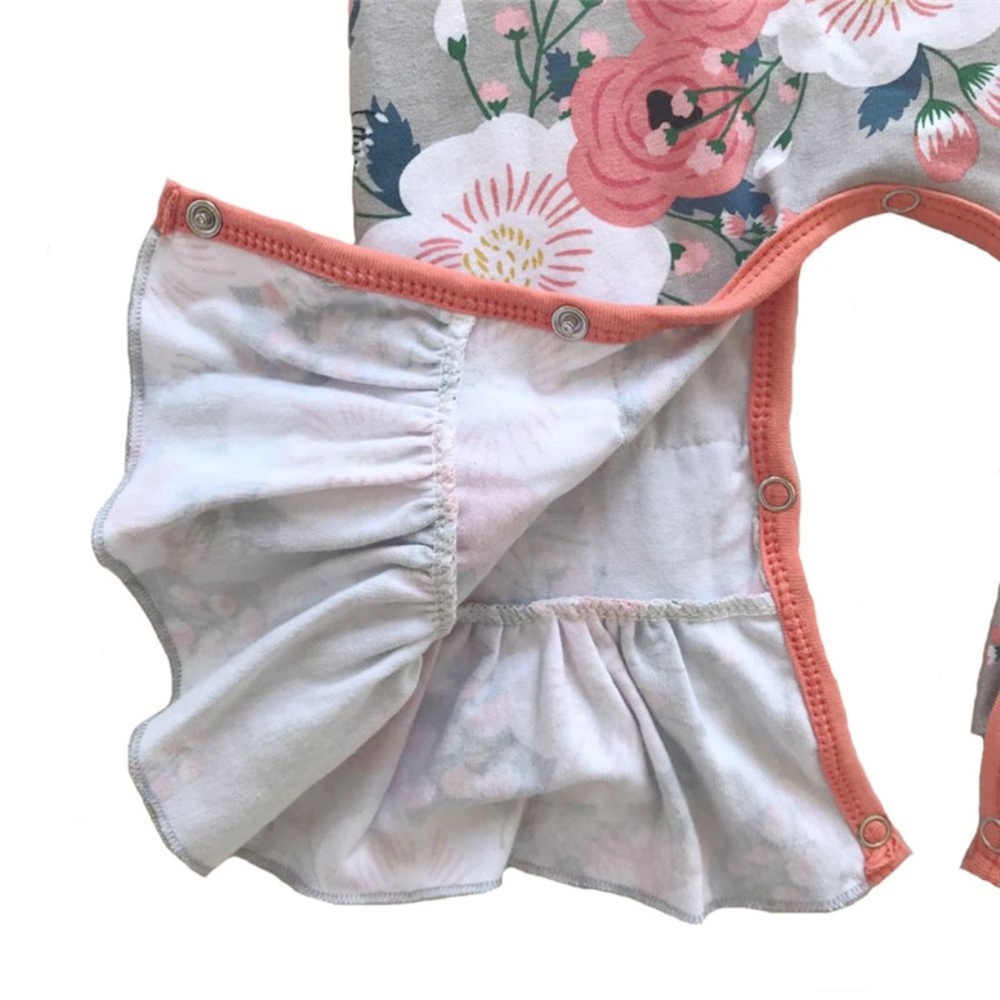 LAST ONE  Icing Long Sleeve Floral Romper - Picture 6 of 6